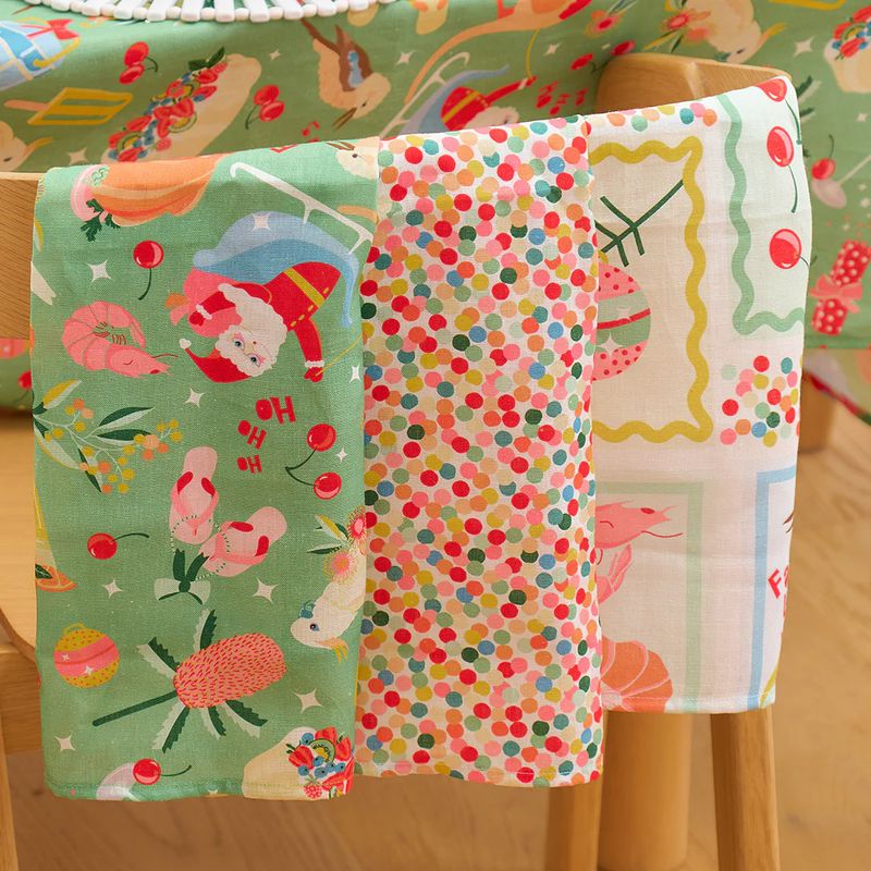 Tea-Towel - Christmas - 3pc Box Set