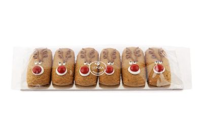 Christmas Mini Rudolph Sticks Gift Box - 6 pack - Honeybread