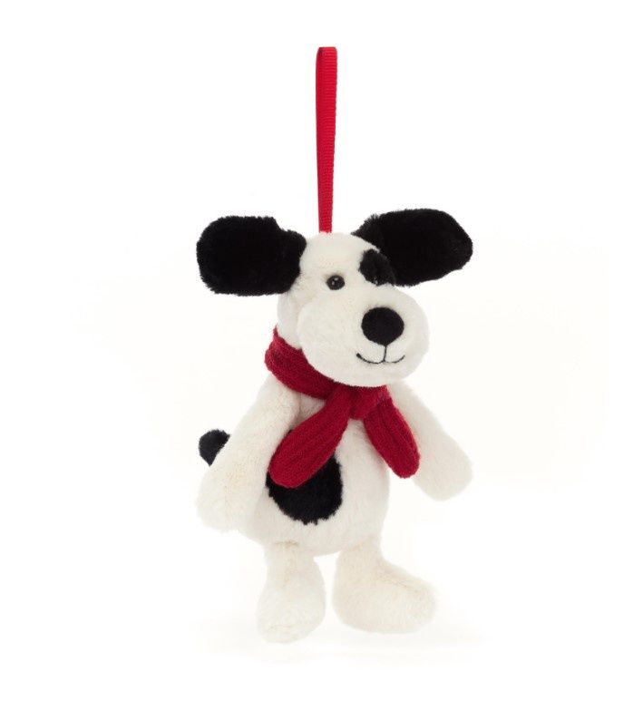 JELLYCAT - Dog (Puppy) Bashful Decoration (Christmas)