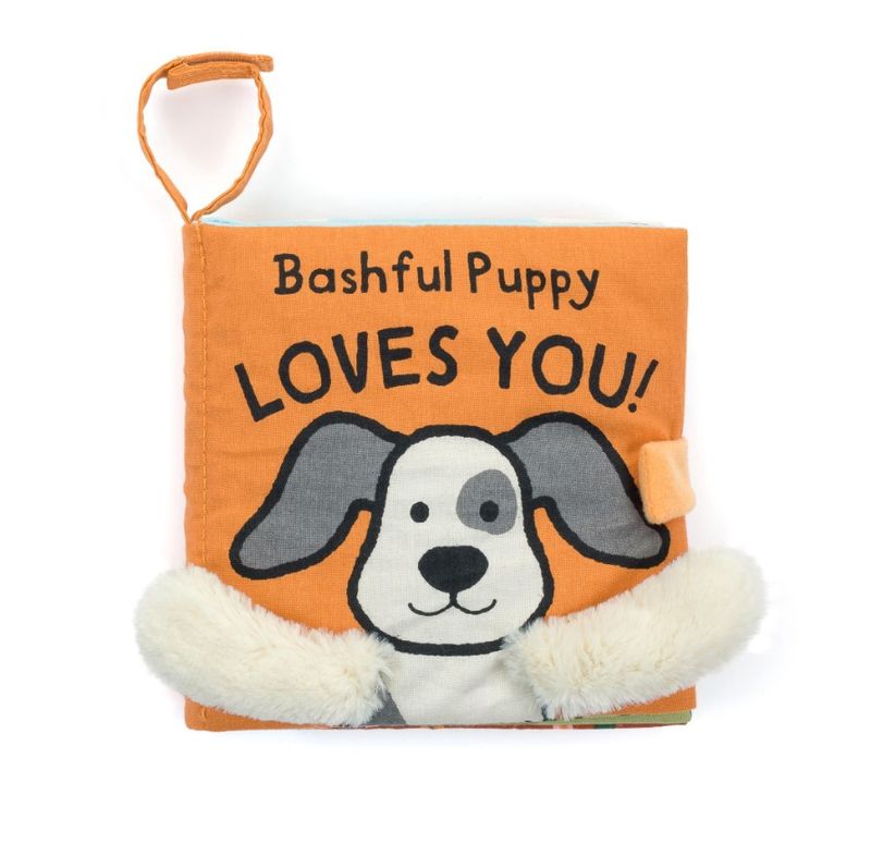 JELLYCAT Book - Soft Book Bashful Puppy Loves You!