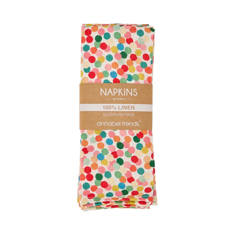 Napkin - Linen 4pc - Confetti