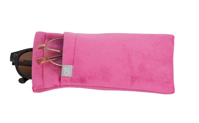Glass Case Double - Velvet, Colour: Hot Pink