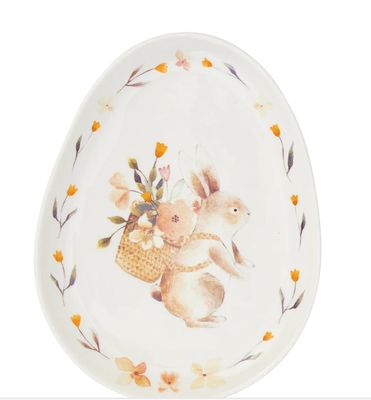 Easter Ceramic Plate - Some Bunny Loves You