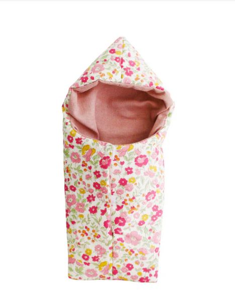 Mini Sleeping Bag 30cm - Alimrose, Colour: Pink Flowers