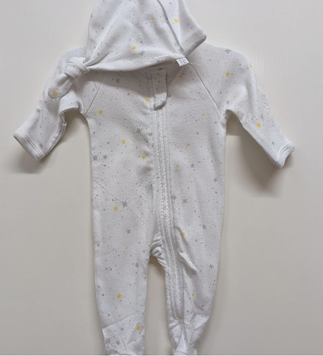 Zipsuit + Beanie - Longsleeve 2pk Grey/Yellow Star