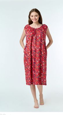 Dress - Capped Sleeve - Poppy Red