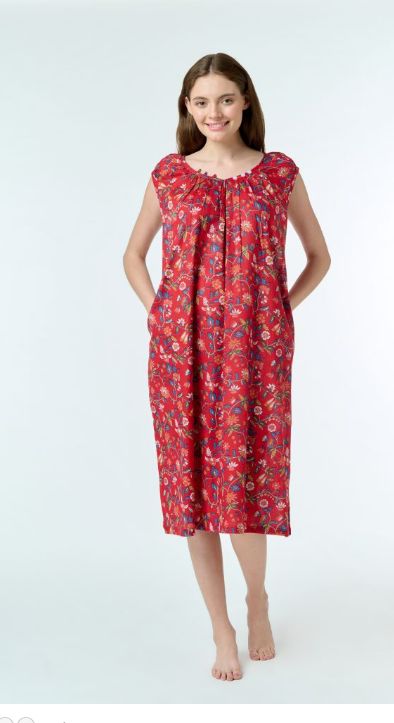 Dress - Capped Sleeve - Poppy Red