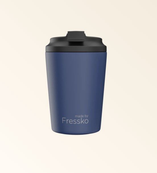 Reuseable Cup Ceramic 12oz - Fressko, Colour: Denim