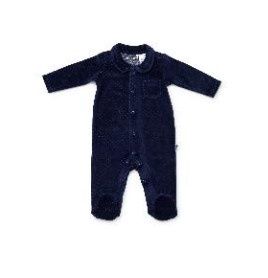 Coverall Navy Collar Velour - Marquise