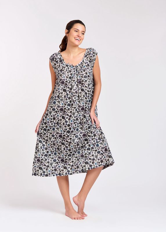 Dress - Capped Sleeve - Cotton