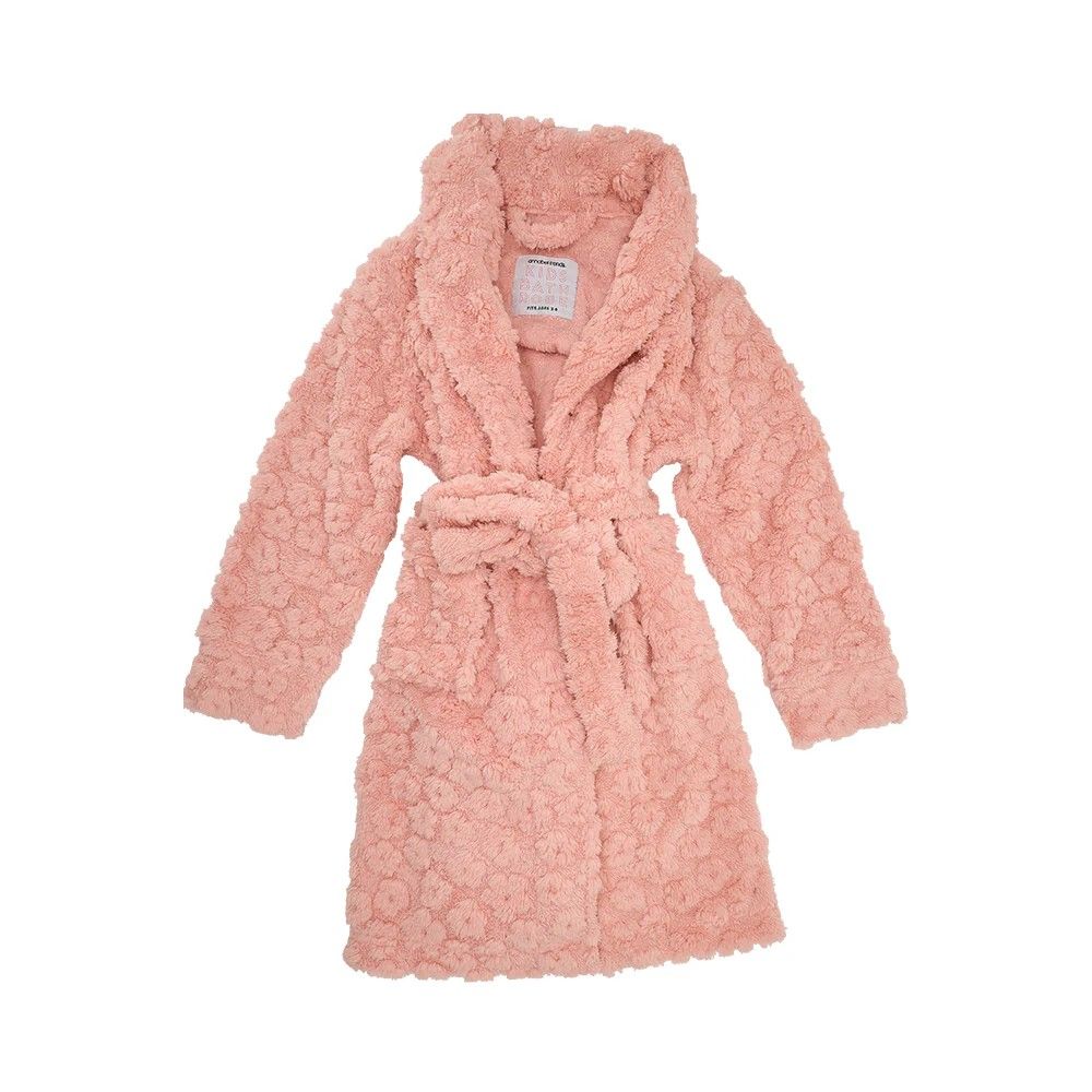 Bath Robe - Cosy Luxe Kids - Pink, Size: Small