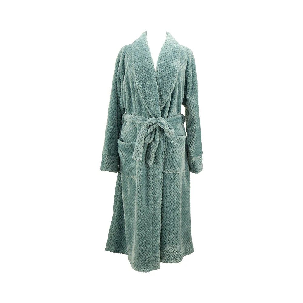 Bath Robe - Cosy Luxe Waffle, Colour: Sage