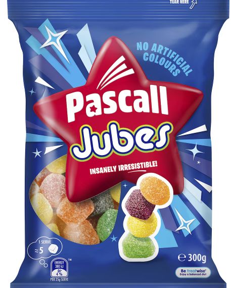 Sweets - Soft, Flavour: Pascall Jubes