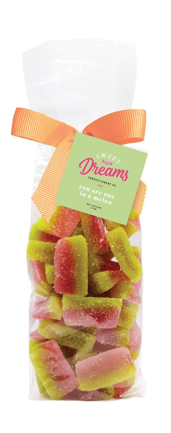 Gummy Sweets Bag - Sweet Dreams 210g, Name: You are one in a melon