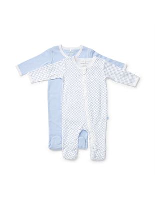 Zipsuit - 2pk Blue Dot &amp; Blue Stripe