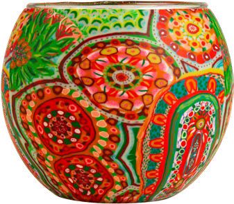 Aboriginal The Gift Tealight Candle Holder