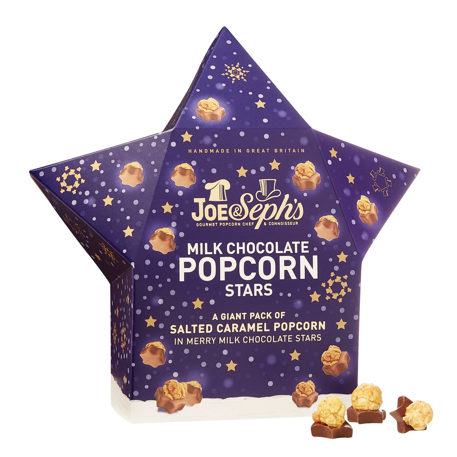Joe &amp; Seph&#39;s Chocolate Popcorn Stars Gift Box- 105g