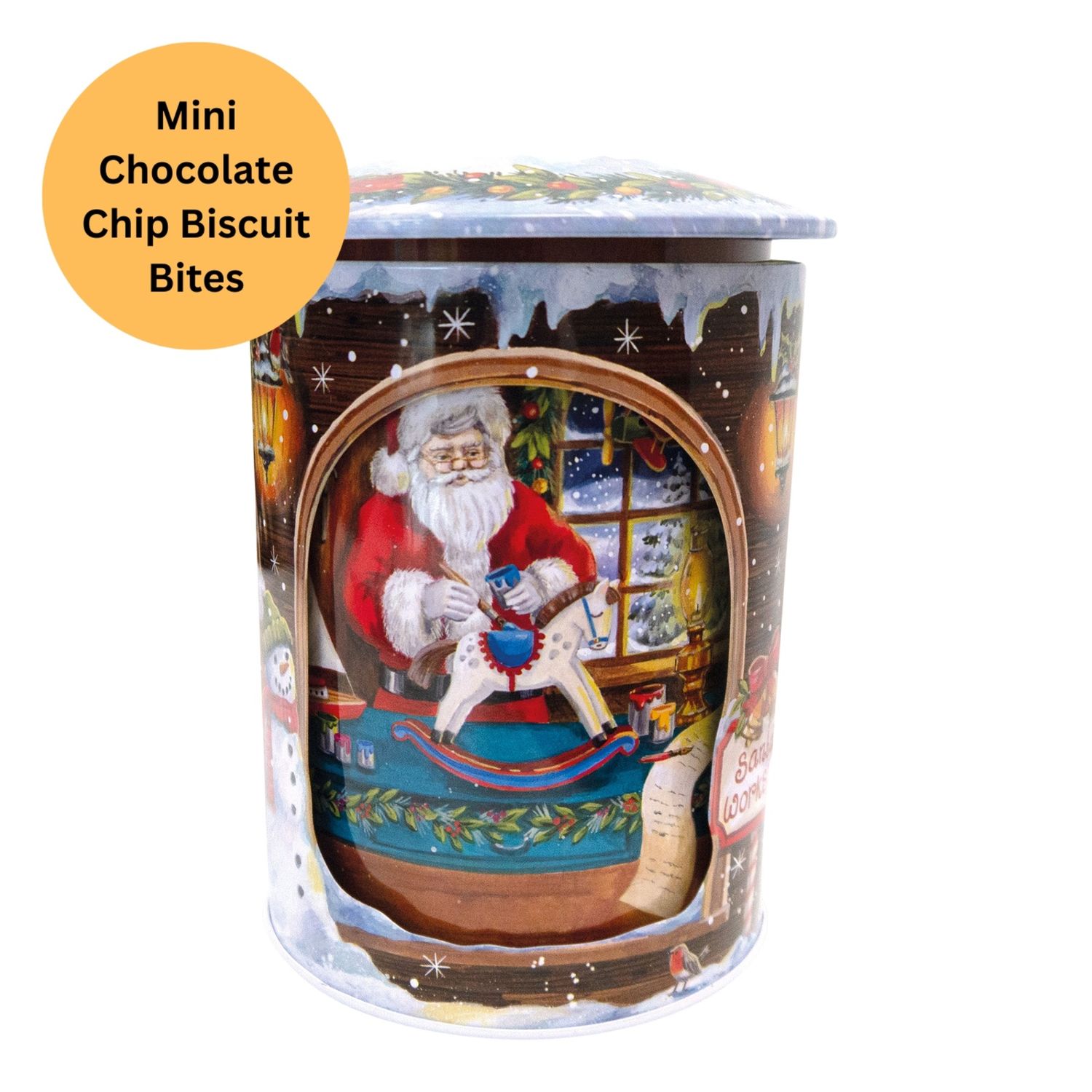 Grandma Wild&#39;s Santa&#39;s Musical Rotating Workshop Tin -200g
