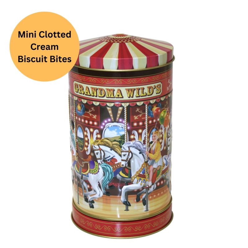 Christmas - Grandma Wild&#39;s Embossed Nostalgic Carousel Musical Tin - 150g