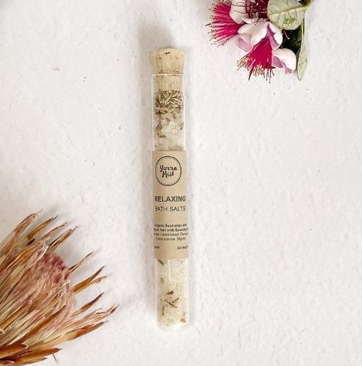 Natural Bath Salts Tube - Yarra Mist (34g), Scent: Relaxing