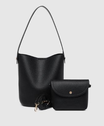 Bucket Bag SET Miranda - Black Louenhide