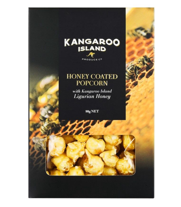 Kangaroo Island Honey Popcorn - 80g Box