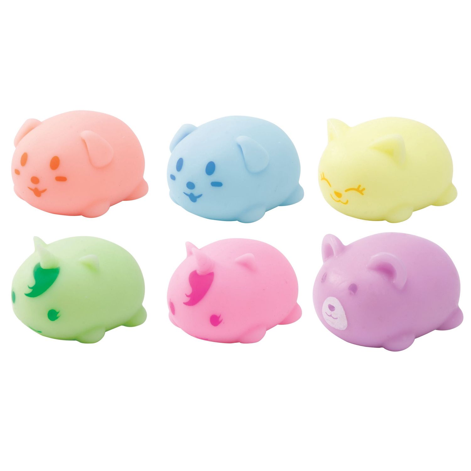 Squishy Glow In The Dark Pets - Assorted