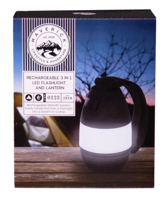Lantern LED Flashlight Rechargeable - Maverick
