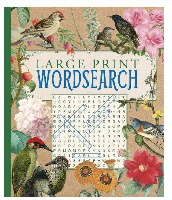 Book - Wordsearch Large Print - Birds
