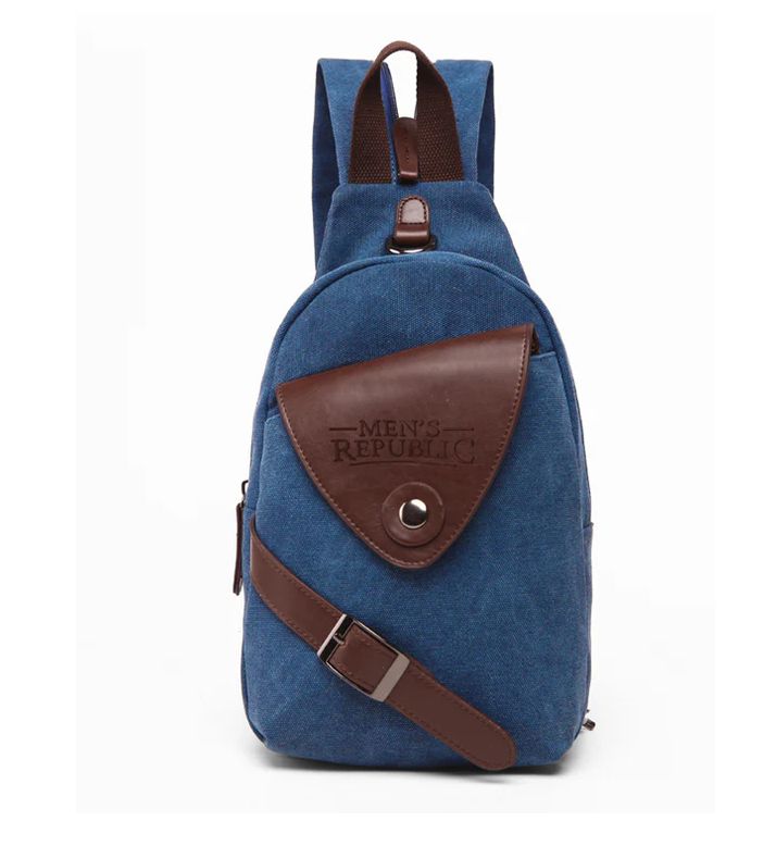 Bag - Backpack Blue Canvas single strap