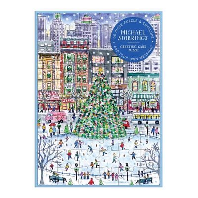Card Puzzle - Christmas in the City Greeting