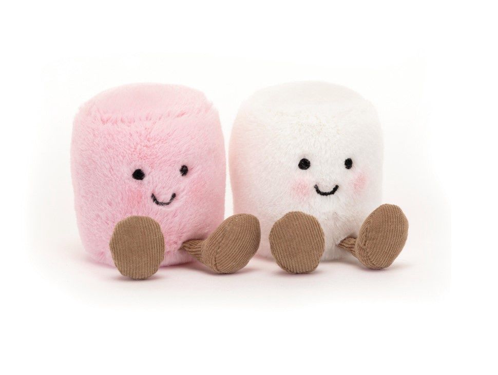 JELLYCAT - Marshmallows Pink &amp; White - Amuseables