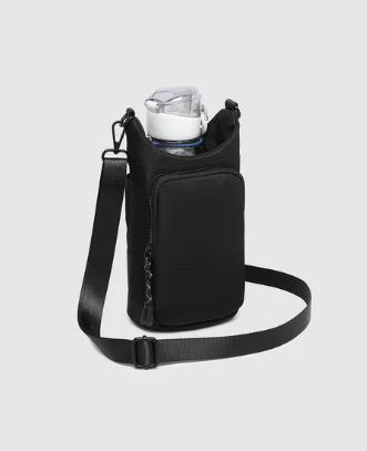 Water Bottle Bag - Miami, Colour: Black
