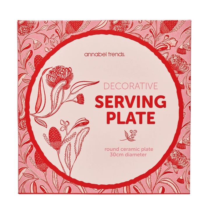 Plate - Serving Plate Ceramic - Trailing Natives