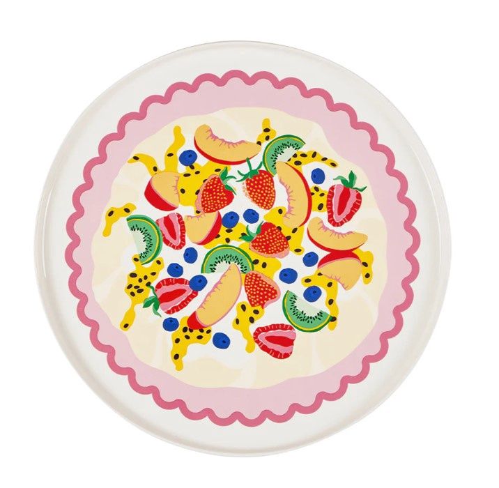 Plate - Serving Plate Ceramic - Pavlova Round