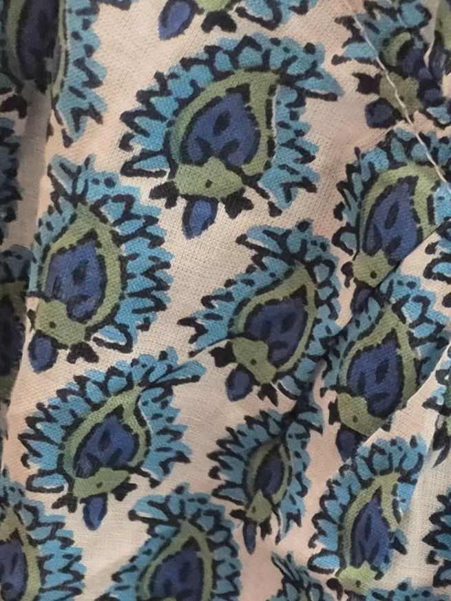 Dress - SHORT - Blue Paisley, Size: XS