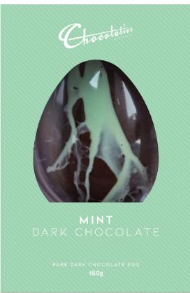 Easter Egg Dark Choc Mint 150g - Chocolatier