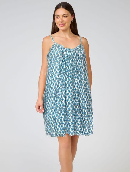 Dress - SHORT - Blue Paisley, Size: XS