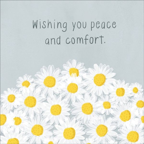 CARD - Condolence Sympathy - Affirmations, Style: Peace and Comfort