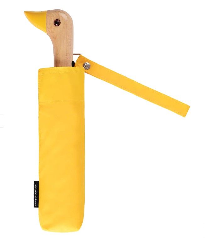 Duck Umbrella - Compact, Pattern: Yellow Solid