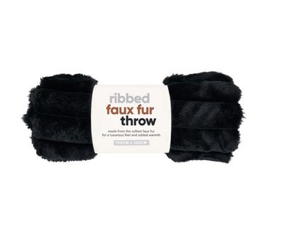 Throw - Ribbed Fur Luxe