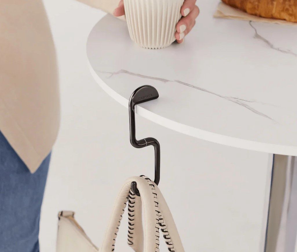 Bag Hook - FLIP - Klipsta, Colour: Chrome Black