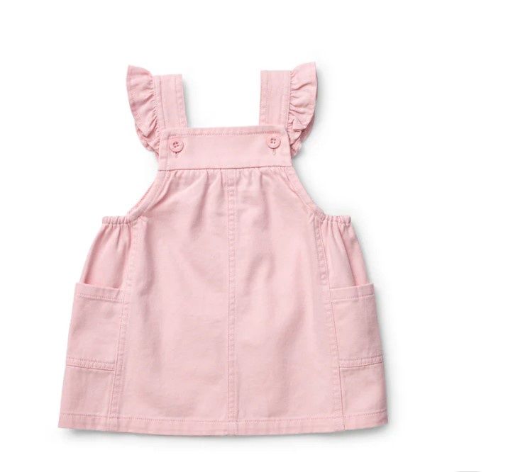 Dress - Pinafore Pink Denim Frill - Marquise, Size: 000