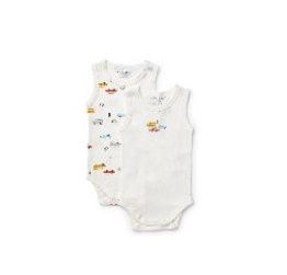 Bodysuit Sleeveless - 2pk On the Move, Colour: On the Move - Cars, Size: 0000