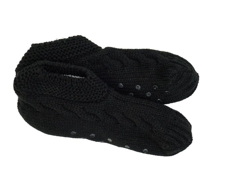 Slipper/Socks - Slouchy - Men's, Colour: Black