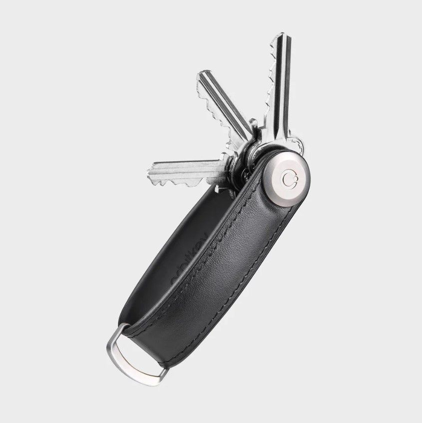 Key Organiser - Leather Hybrid - Orbitkey, Colour: Black