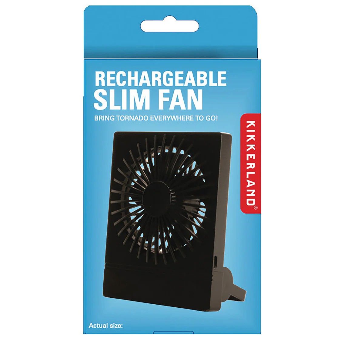 Rechargeable Slim Fan Black