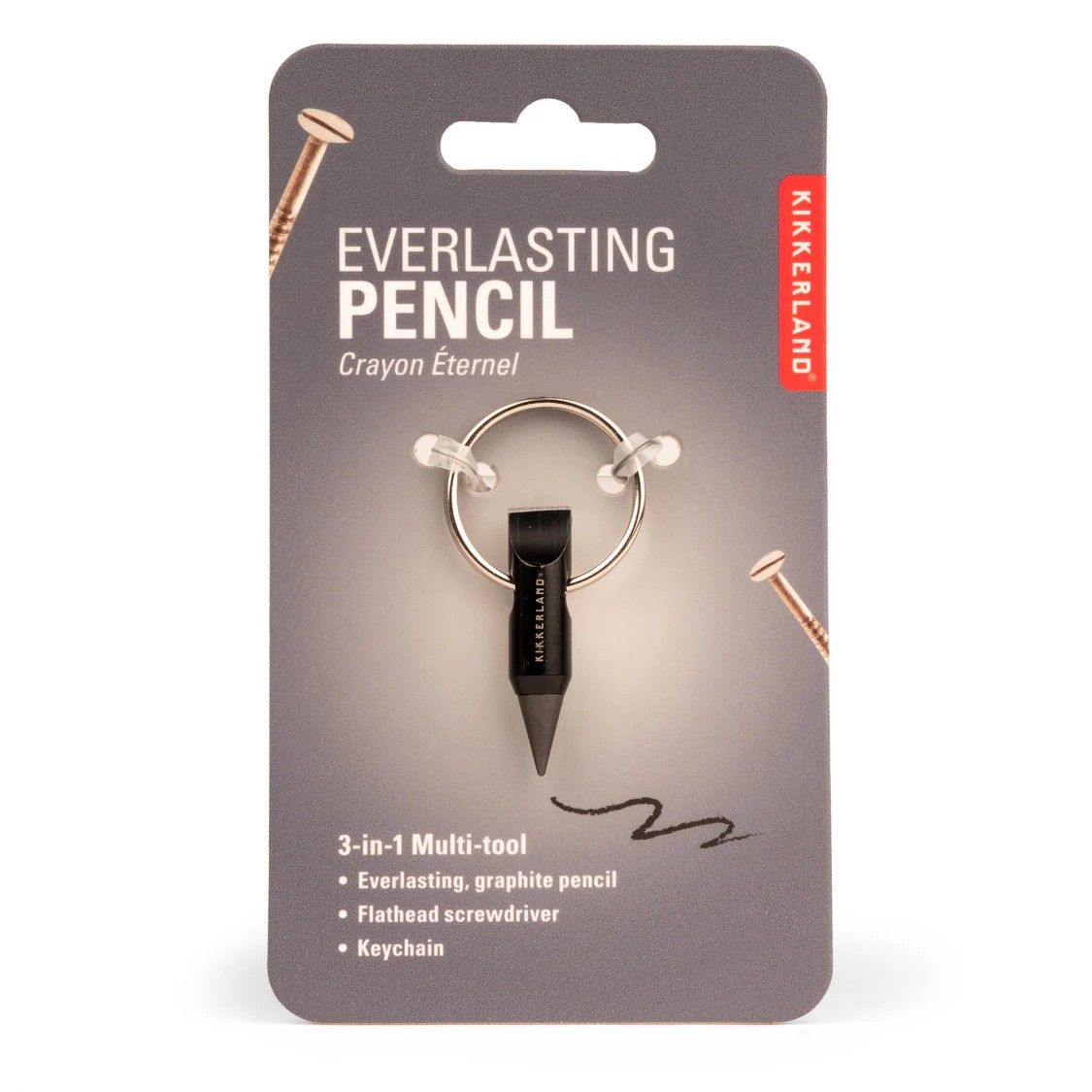 Everlasting Pencil Keychain Black