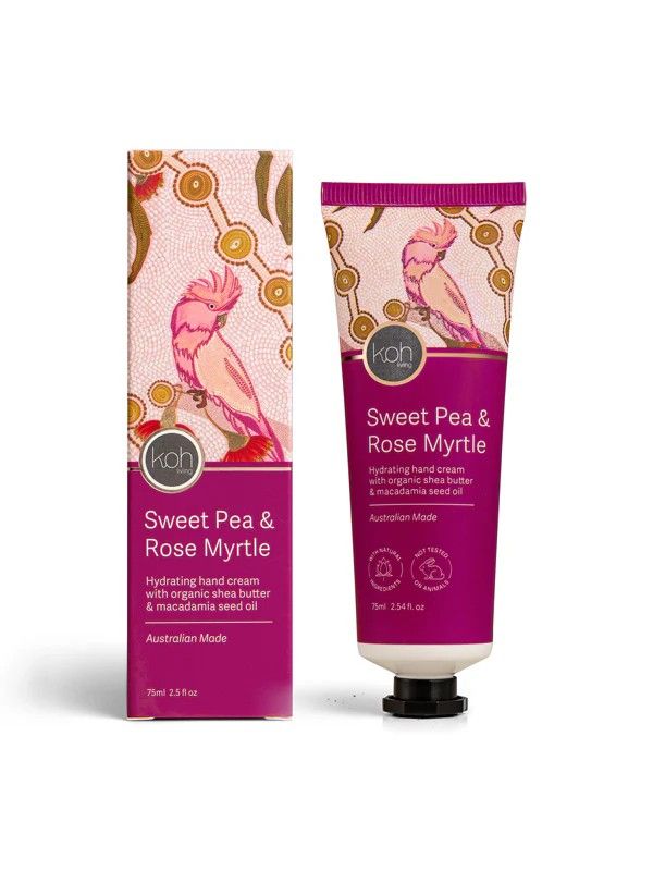 Hand cream - Aboriginal artwork assorted, Scent: Sweet Pea &amp; Rose Myrtle