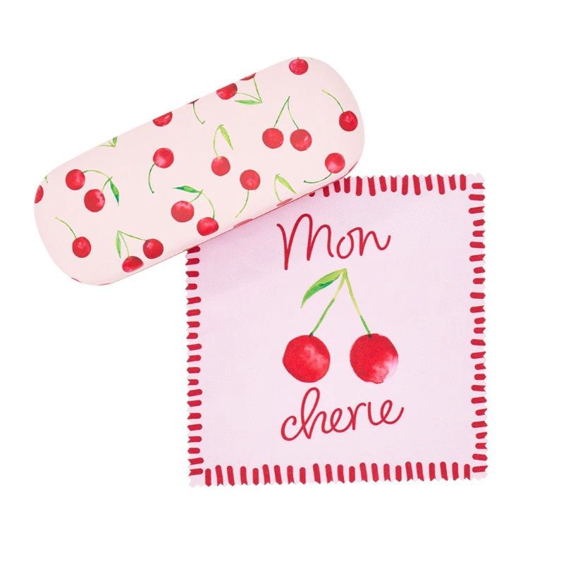Glasses Case Combo, Pattern: Cherrylicious